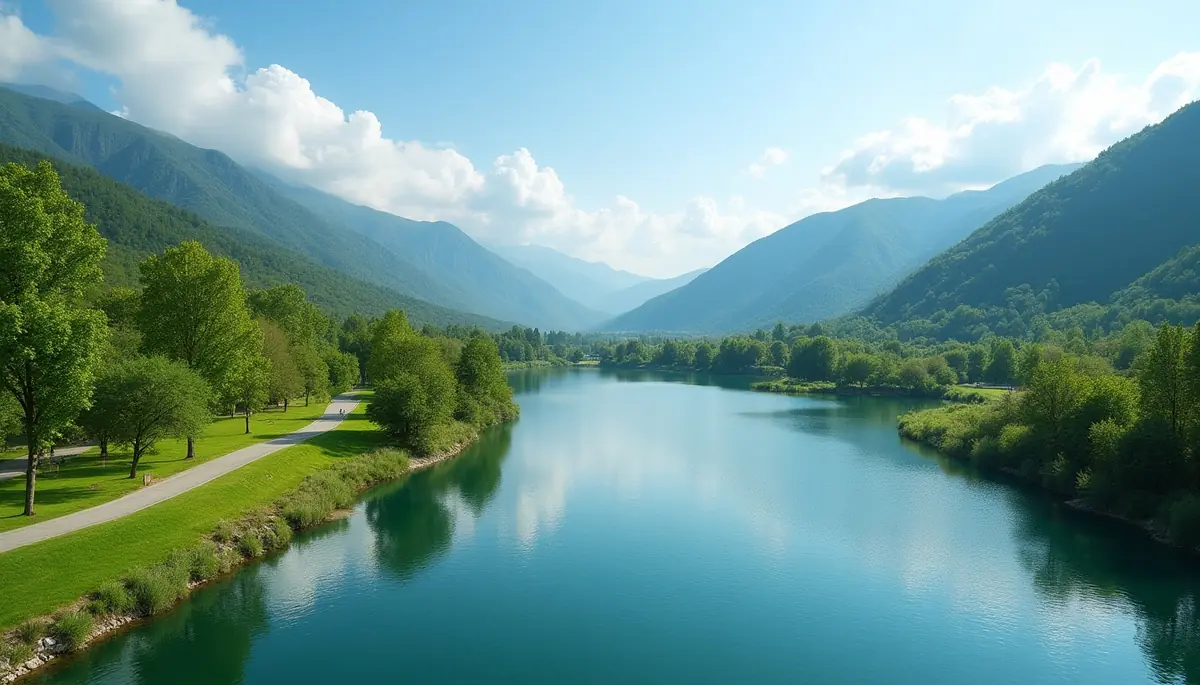 Ankara yakınlarındaki göl ve rekreasyon alanı, doğa turı rotası