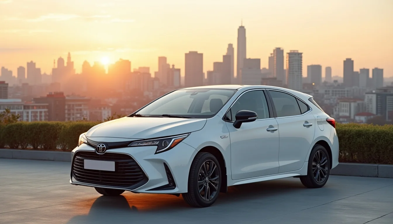 Ankara otomatik vites arac kiralama - modern sedan sehir manzarasi